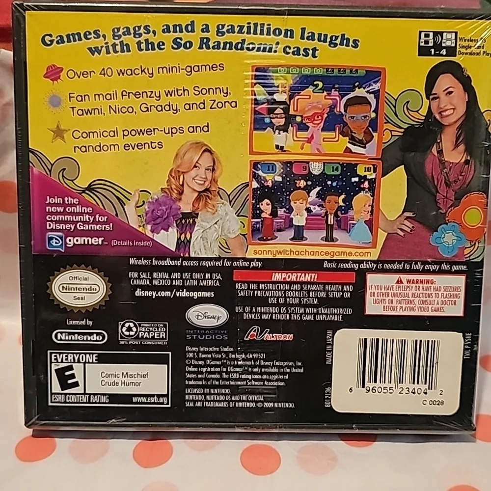 Nintendo DS NEW Disney Sonny With A Chance (So Random) FACTORY SEALED